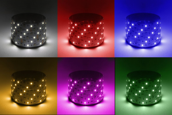 Светодиодная лента Эра 12В 5050 14,4Вт/м RGB+6500K 5м IP20 LS5050-14,4-60-12-RGB+W(6500)-IP20-1 year-5m Б0059911