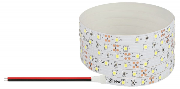 Светодиодная лента Эра 12В 2835 4,8Вт/м 6500K 50м IP20 LS2835-4,8-60-12-6500K-IP20-1 year-50m Б0059923