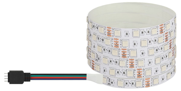 Светодиодная лента Эра 12В 5050 14,4Вт/м RGB 50м IP20 LS5050-14,4-60-12-RGB-IP20-1 year-50m Б0059928