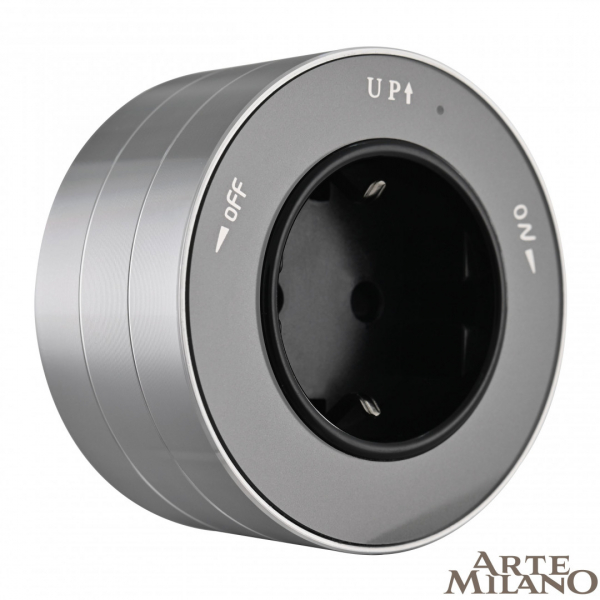 Трековая розетка Arte Milano Am-track-sockets 380011TS/ES Grey