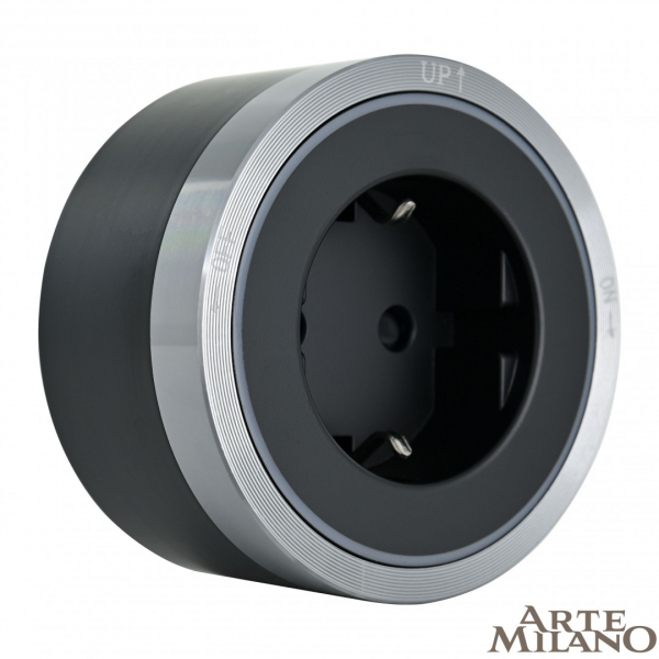 Трековая розетка Arte Milano Am-track-sockets 380066TS LED/ES Grey