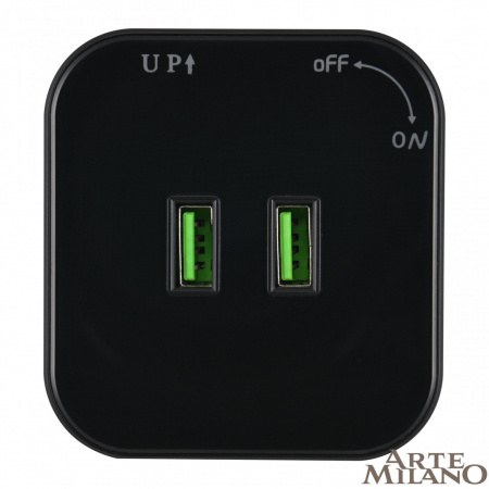 Arte Milano 380022TS/USBx2 Black