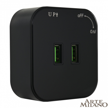 Arte Milano 380022TS/USBx2 Black
