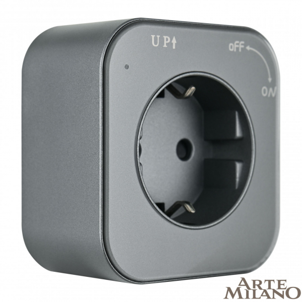 Трековая розетка Arte Milano Am-track-sockets 380022TS/ES Grey