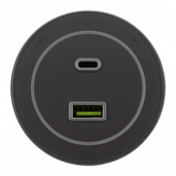 Трековая розетка Arte Milano Am-track-sockets-39 399732TS/USB-Type-C Silver