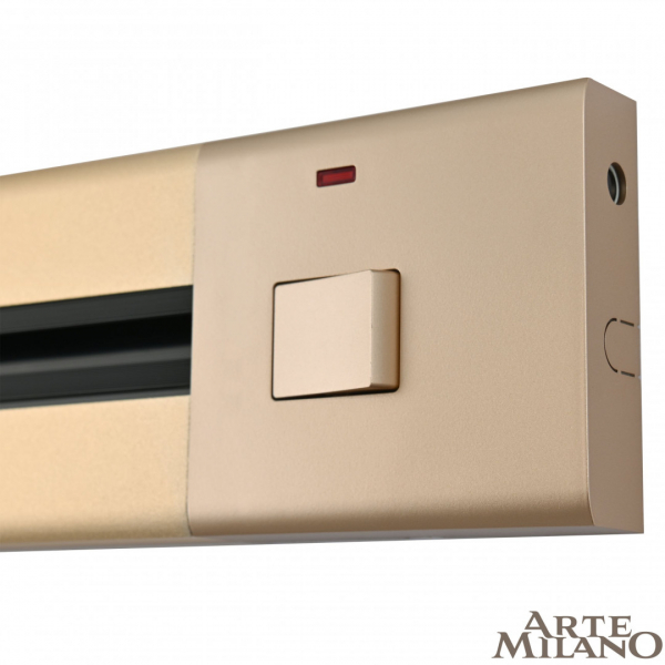 Накладной шинопровод с выключателем Arte Milano Am-track-sockets 385205TOB/50 Gold