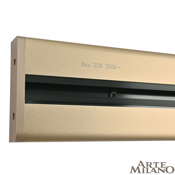 Накладной шинопровод с выключателем Arte Milano Am-track-sockets 385205TOB/50 Gold