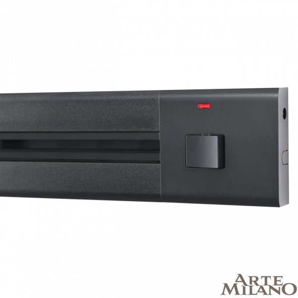 Накладной шинопровод с выключателем Arte Milano Am-track-sockets 385205TOB/50 Black
