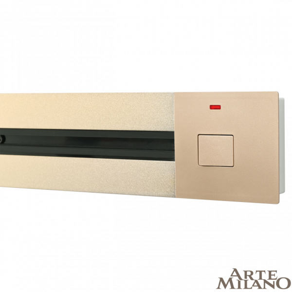 Встраиваемый шинопровод с выключателем Arte Milano Am-track-sockets 385205TBB/50 Gold