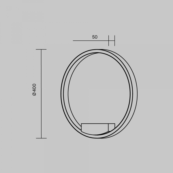 Настенный светильник Maytoni Rim MOD058WL-L25BSK