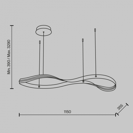 Maytoni MOD283PL-L34BS3K