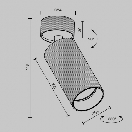 Maytoni C082CL-01-GU10-MG