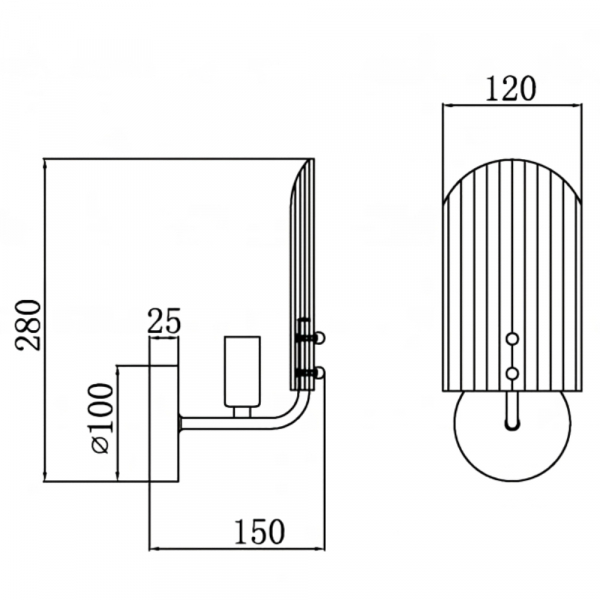Бра iLamp Dolce W15571-1 CR+CL