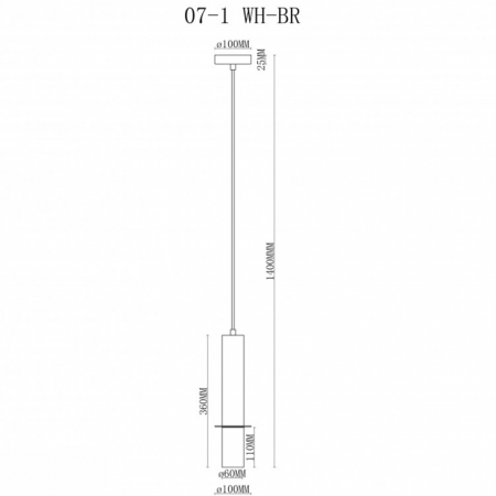 iLamp 10705-1 WH-BR