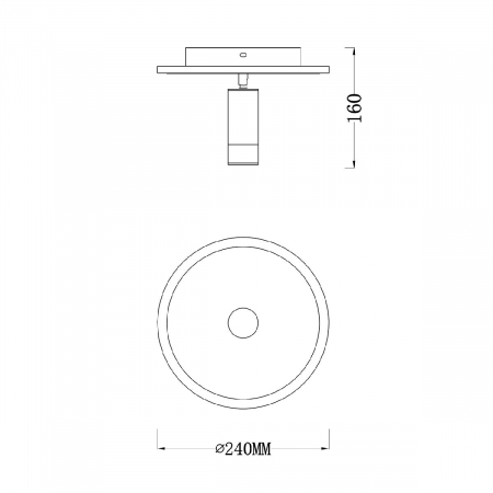 Escada 20046SMA/01LED WH