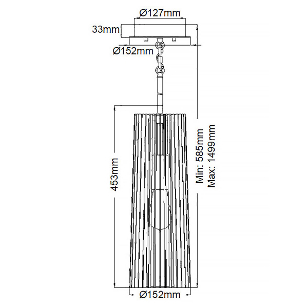 Подвесной светильник Kichler Linara QN-LINARA-P-BK