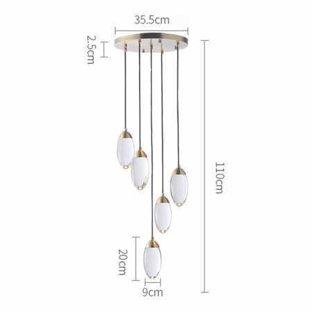 Delight Collection MT8848-5H brass