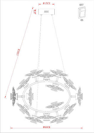 Arte Lamp A2097LM-90GO