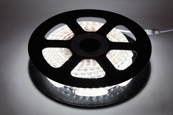 Светодиодная лента Эра 220В 2835 4,8Вт/м 6500K 20м IP67 LS2835-4,8-60-220-6500К-IP67-20m Б0043095