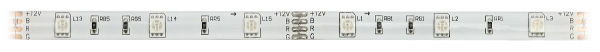 Светодиодная лента Эра 12В 5050 7,2Вт/м RGB 5м IP65 LS5050-7,2-30-12-RGB-IP65-2year-5m KU-5050AD-30D-RGB Б0044121