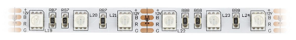 Светодиодная лента Эра 12В 5050 14,4Вт/м RGB 5м IP20 LS5050-14,4-60-12-RGB-IP20-2year-5m KU-5050AD-60D-RGB Б0044122