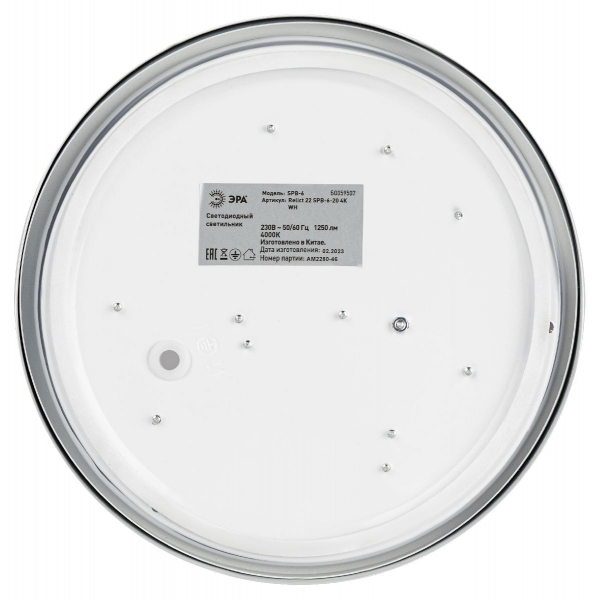 Потолочный светильник Эра Relict 22 SPB-6-20 4К WH Б0059507