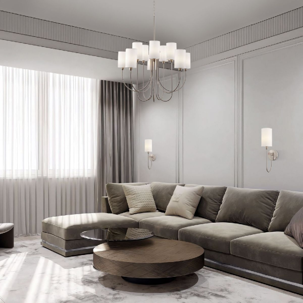 Бра Eurosvet Abbey 60164/1 никель a065753