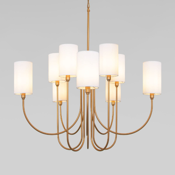 Подвесная люстра Eurosvet Abbey 60164/10 латунь Smart a065749