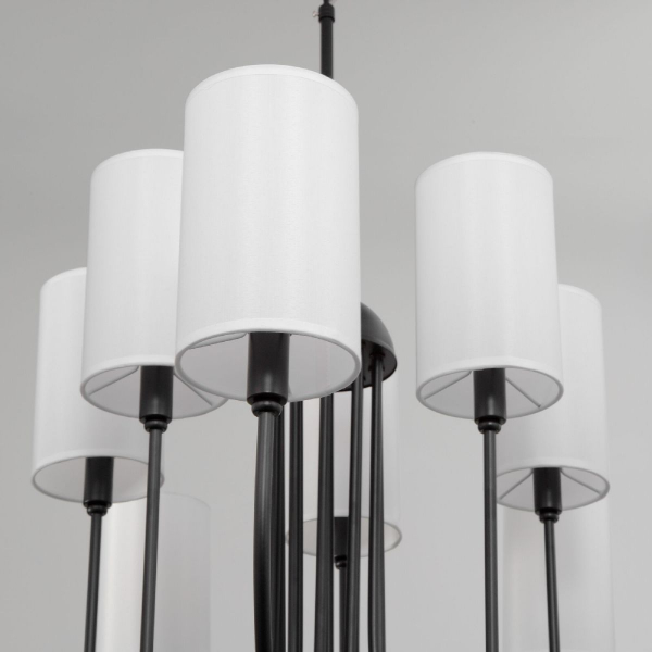 Подвесная люстра Eurosvet Abbey 60164/10 черный Smart a065748