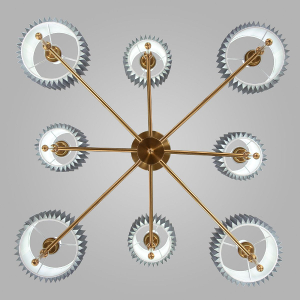 Люстра на штанге Eurosvet Notturno 60162/8 латунь Smart a065666