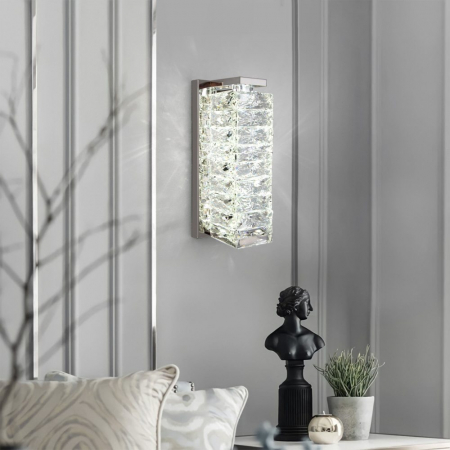 Eurosvet 40259 LED хром/ прозрачный хрусталь Strotskis