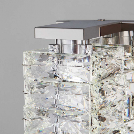 Eurosvet 40259 LED хром/ прозрачный хрусталь Strotskis