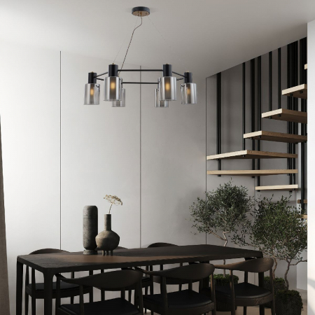 Eurosvet 70219/6 черный/античная бронза