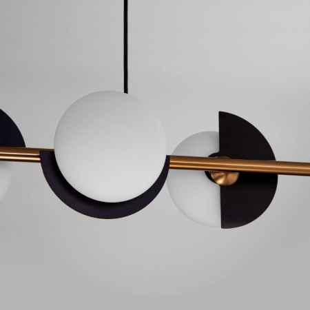 Eurosvet 70149/4 черный/латунь Smart