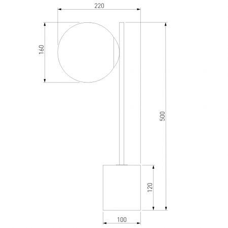Eurosvet 01157/1 черный