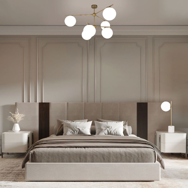 Люстра на штанге Eurosvet Marbella 60147/6 латунь Smart a063851