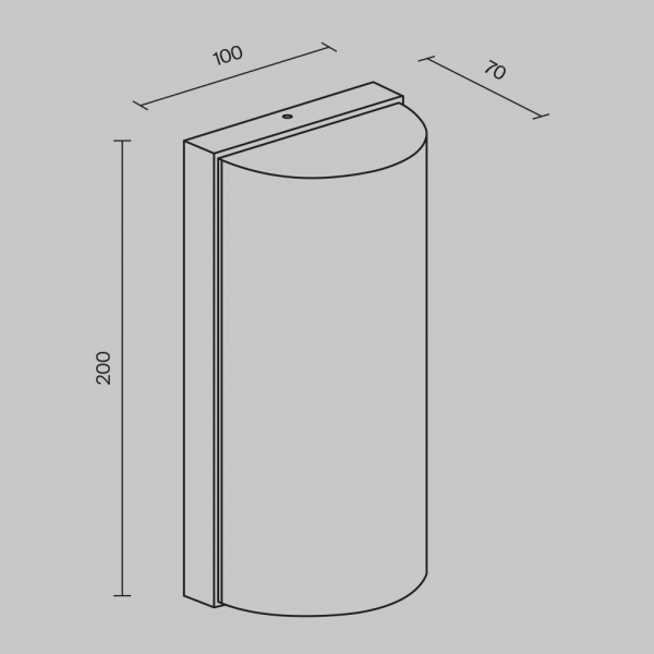 Уличный настенный светильник Maytoni Badd O454WL-L10GF3K1