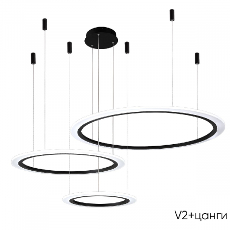 Crystal Lux MANZANA SP67W LED BLACK