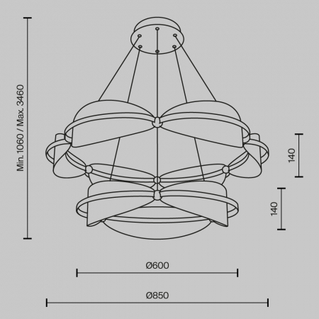 Maytoni MOD281PL-L80BS3K