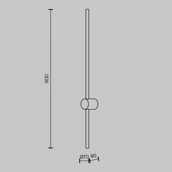 Настенный светильник Maytoni Light stick MOD237WL-L11BS3K