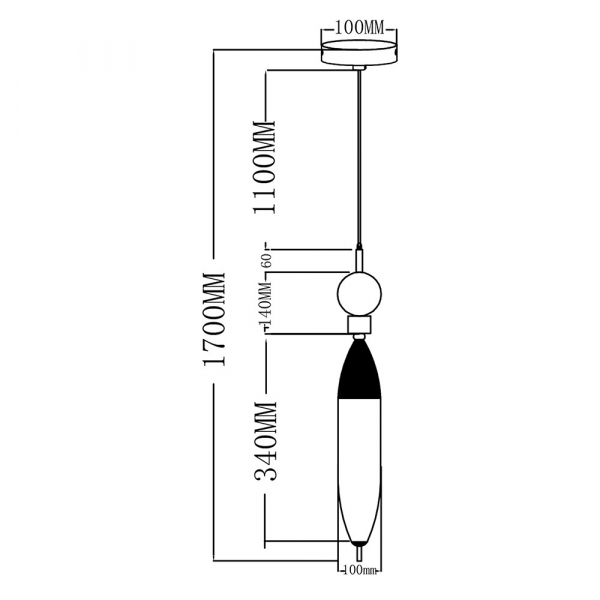 Подвесной светильник Moderli Candle V10915-PL