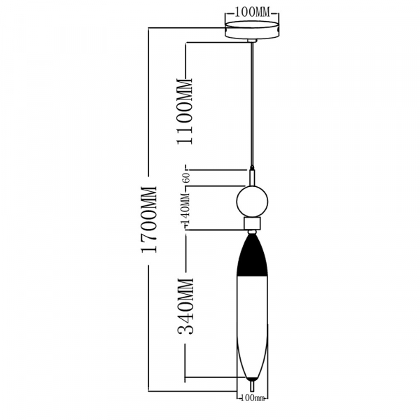 Подвесной светильник Moderli Candle V10916-PL