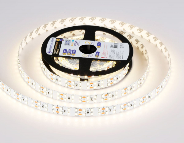 Светодиодная лента двухрядная Ambrella Light LED Strip 24В 2835 20Вт/м 4500K 5м IP20 GS3602