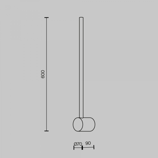 Настенный светильник Maytoni Light stick MOD237WL-L6BS3K