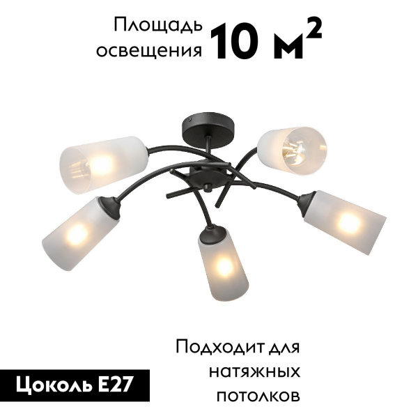 Потолочная люстра Vitaluce V2850-1/5PL