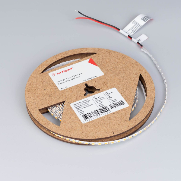 Светодиодная лента Arlight UL-A140-3.5mm 24V Warm2700 (6 W/m, IP20, 2835, 5m) 045972