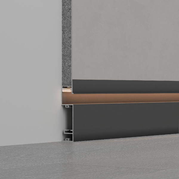 Профиль Arlight PLINTUS-H73-F-2000 BLACK 043480