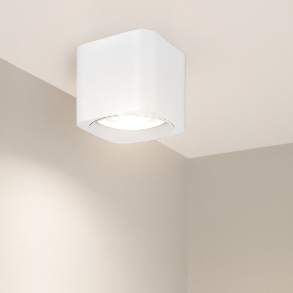 Накладной светильник Arlight SP-DICE-S78x78-10W Warm3000 (WH, 24 deg, 230V) 046633