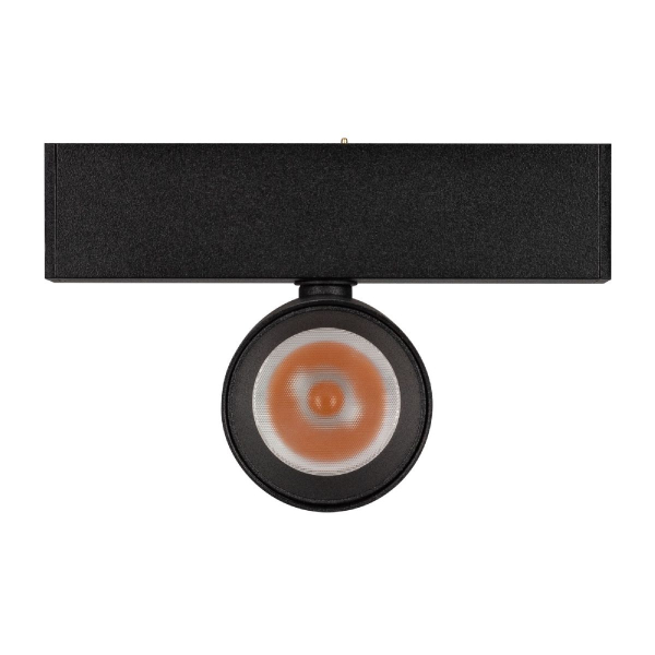 Трековый магнитный светильник Arlight MAG-SPOT-25-R90-9W Warm3000 (BK, 30 deg, 24V, DALI) 046310