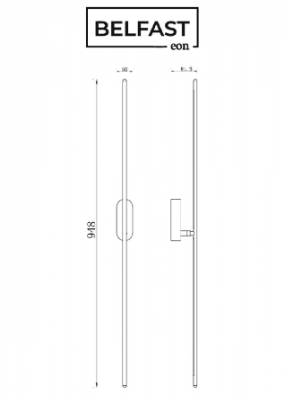 Belfast 85001-1W-L BR